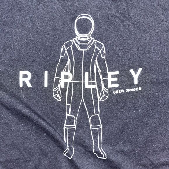 Rare soft Authentic SpaceX Ripley Crew Dragon T-Shirt Size S Men’s Small Black - Picture 2 of 4